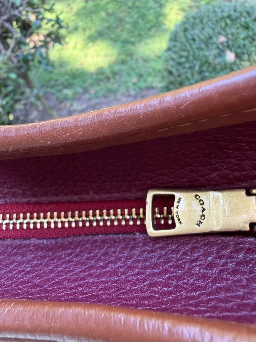 Coach Emory 1941 Collection Crossbody Colorblock Red Apple Glovetanned leather